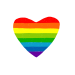 rainbow heart LGTBQIA+